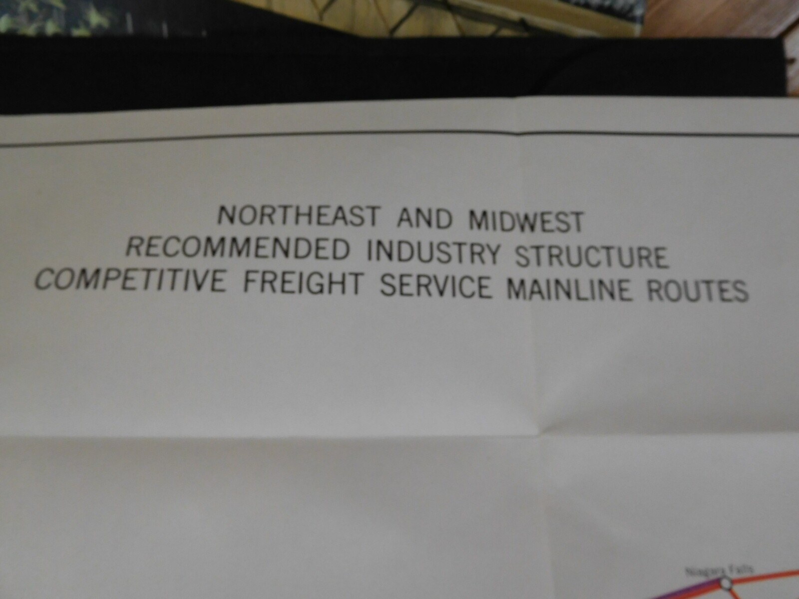 Map Northeast and Midwest Industry Structure Competitive Freight Service 1975