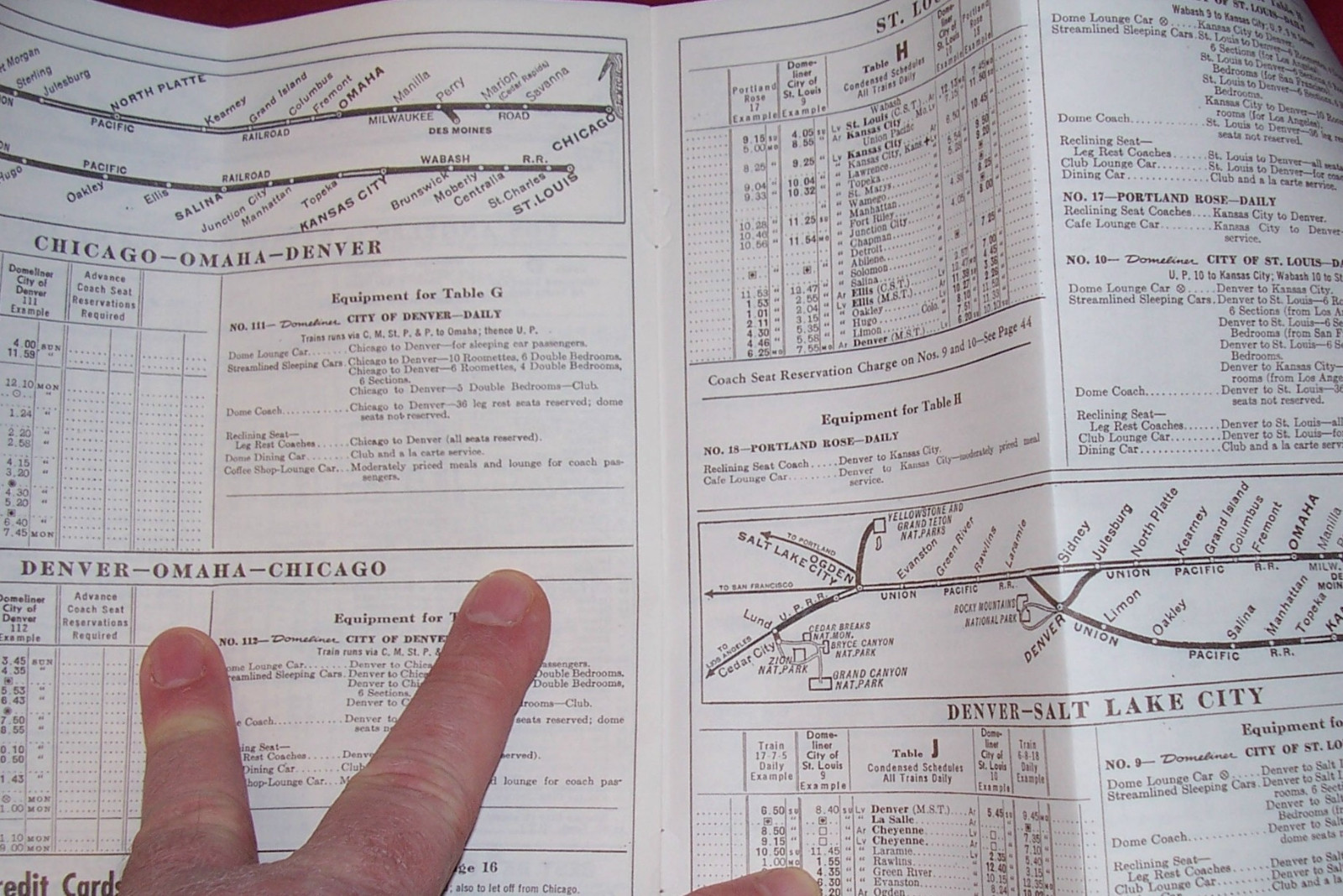 Union Pacific West Line Map Poster Time Tables Old Walthers Railroad Train UP RR