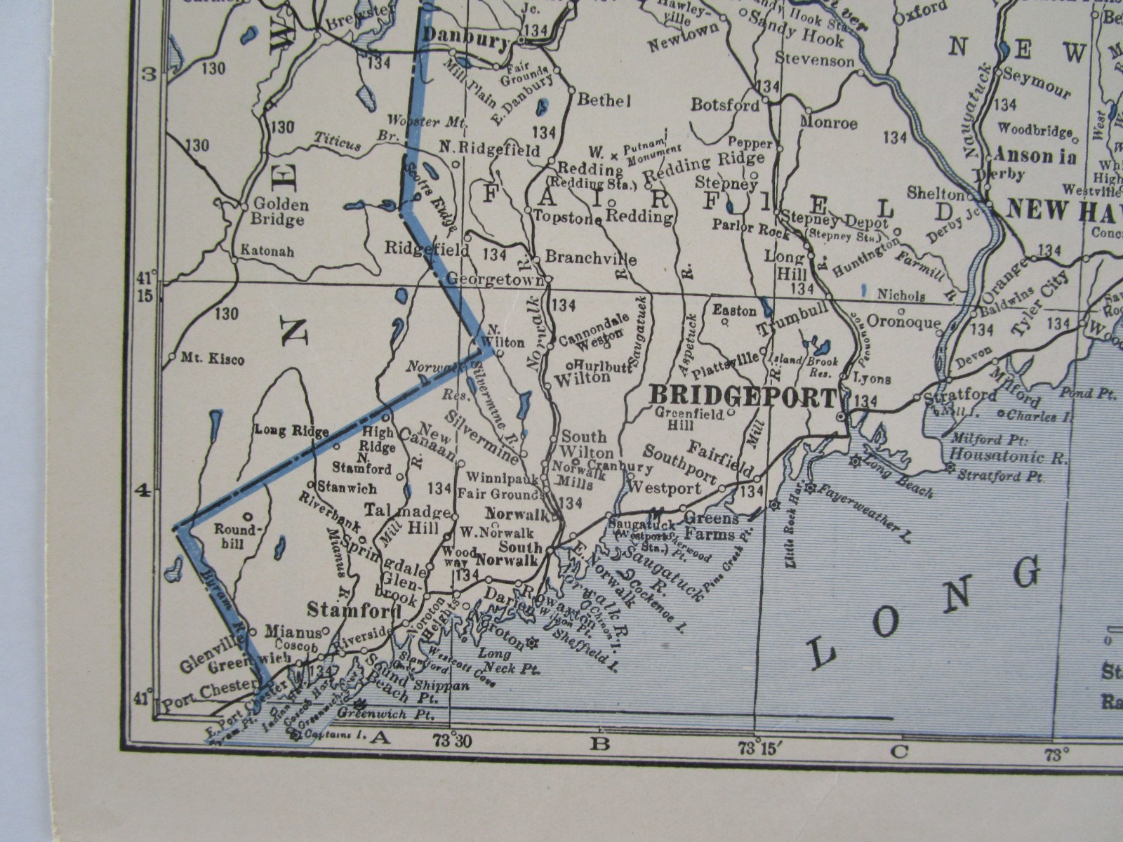 15% off. CO CT GREAT DEPRESSION era 1931 COLORADO RAILROAD Map or CONNECTICUT