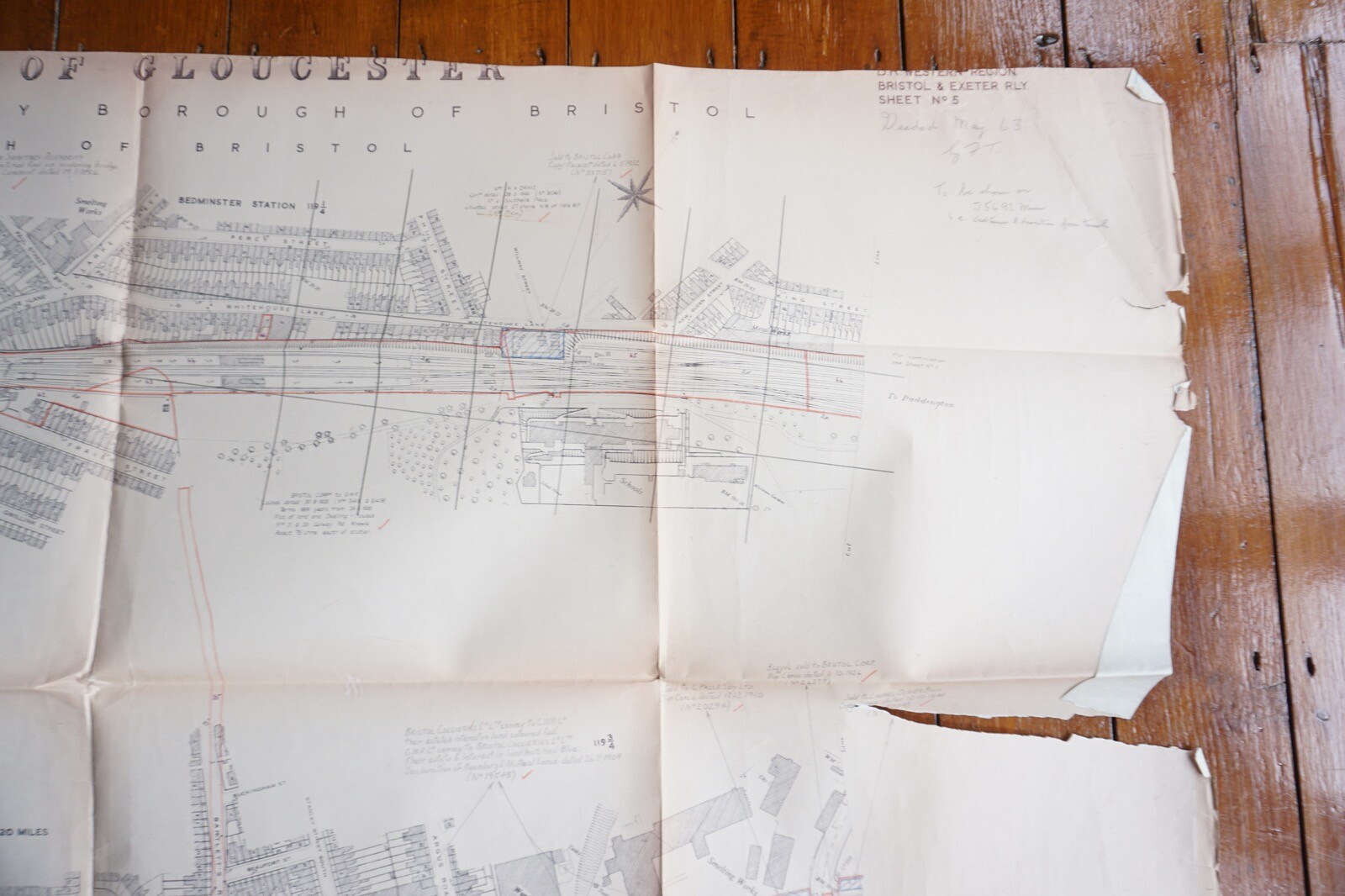 c1960s Bristol Malago Vale Bedminster Stn Railway Map British Rail Western Reg