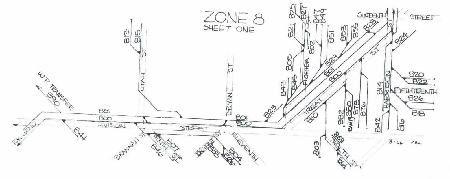 Southern Pacific RR 1967 San Francisco Area SPINS- Zones 1-20 PDF Pages on DVD
