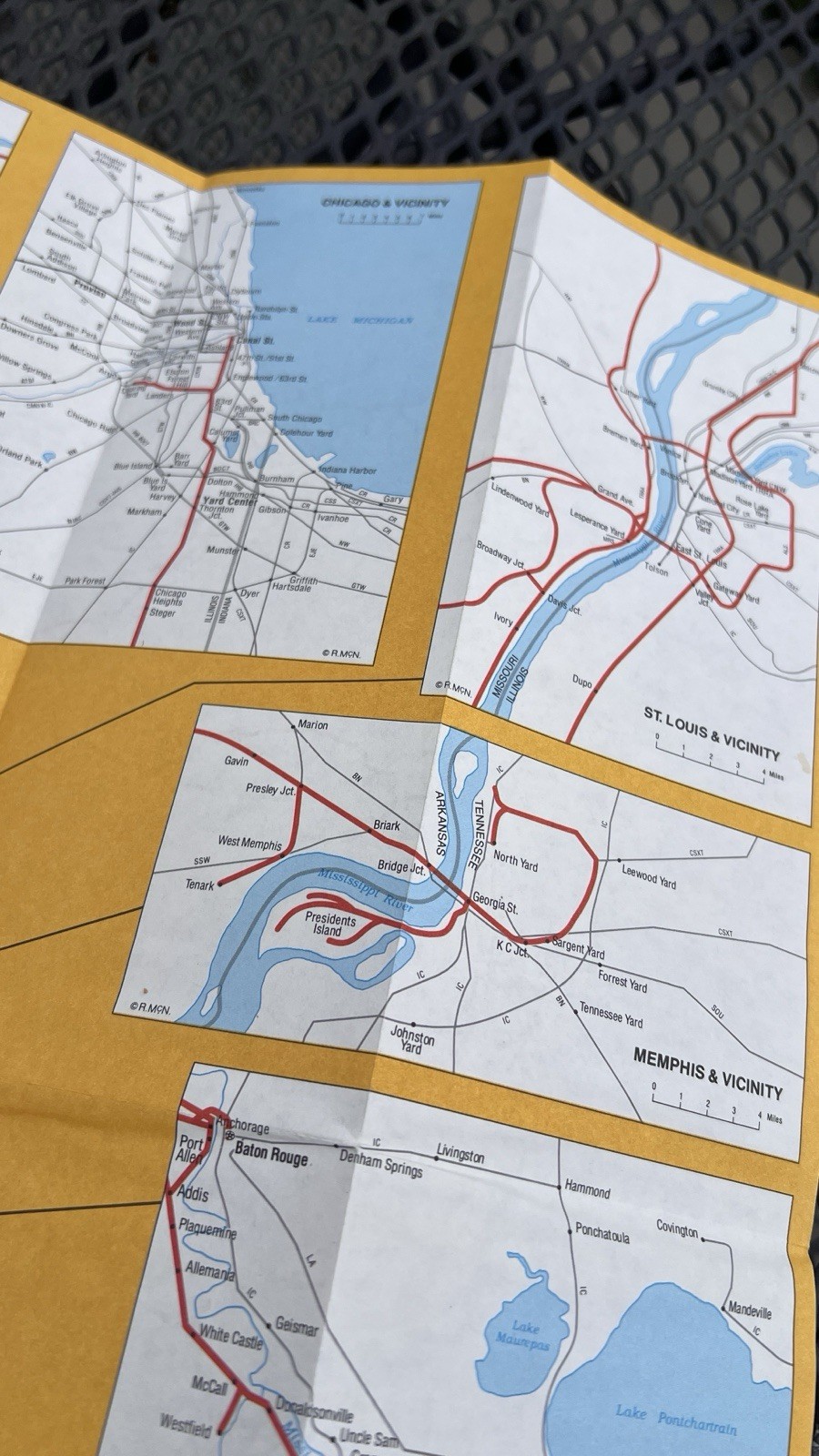 Union Pacific Railroad 1988 System Map UPR