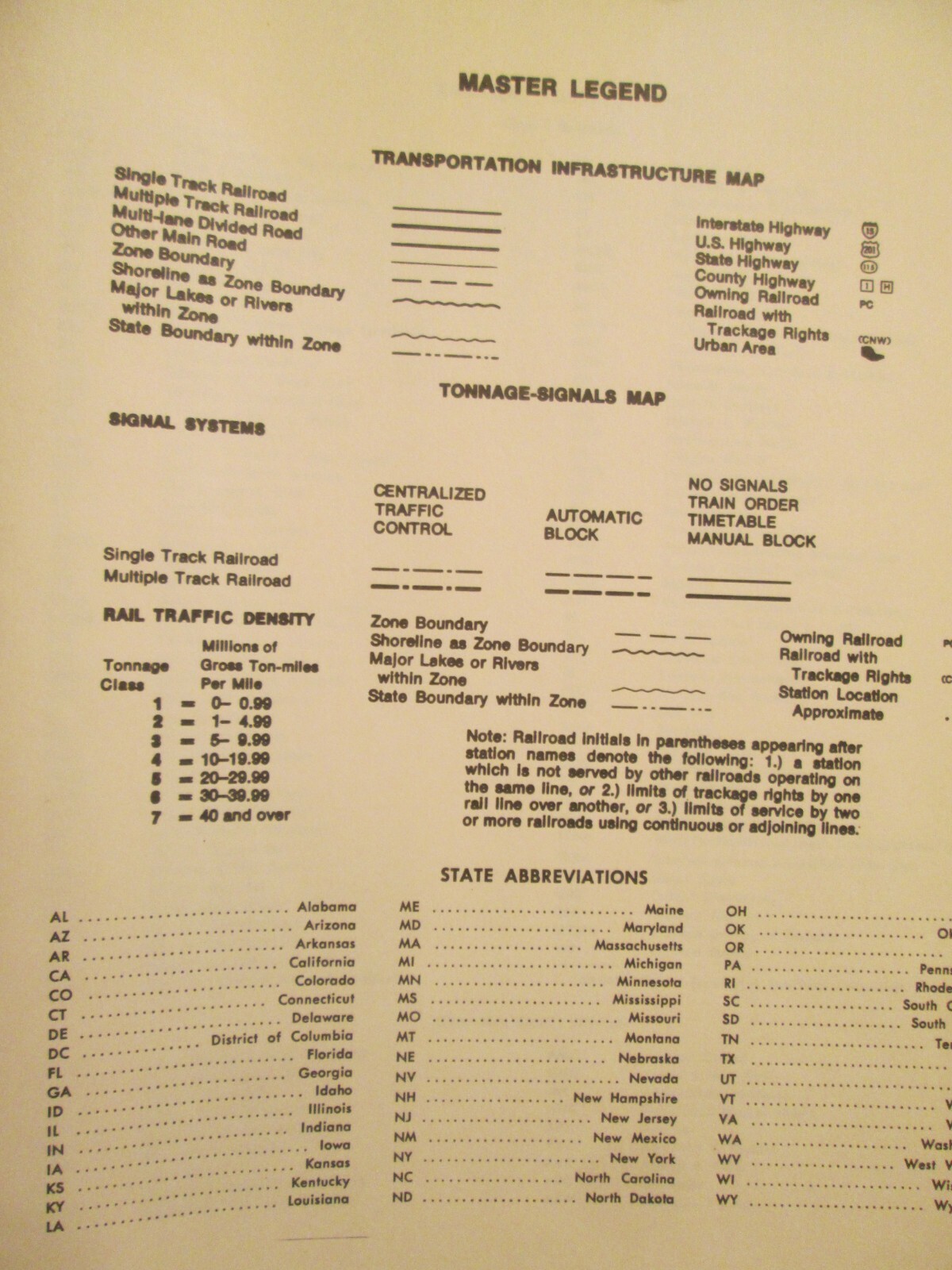 1000+ United States Railroad Zone Maps 1975
