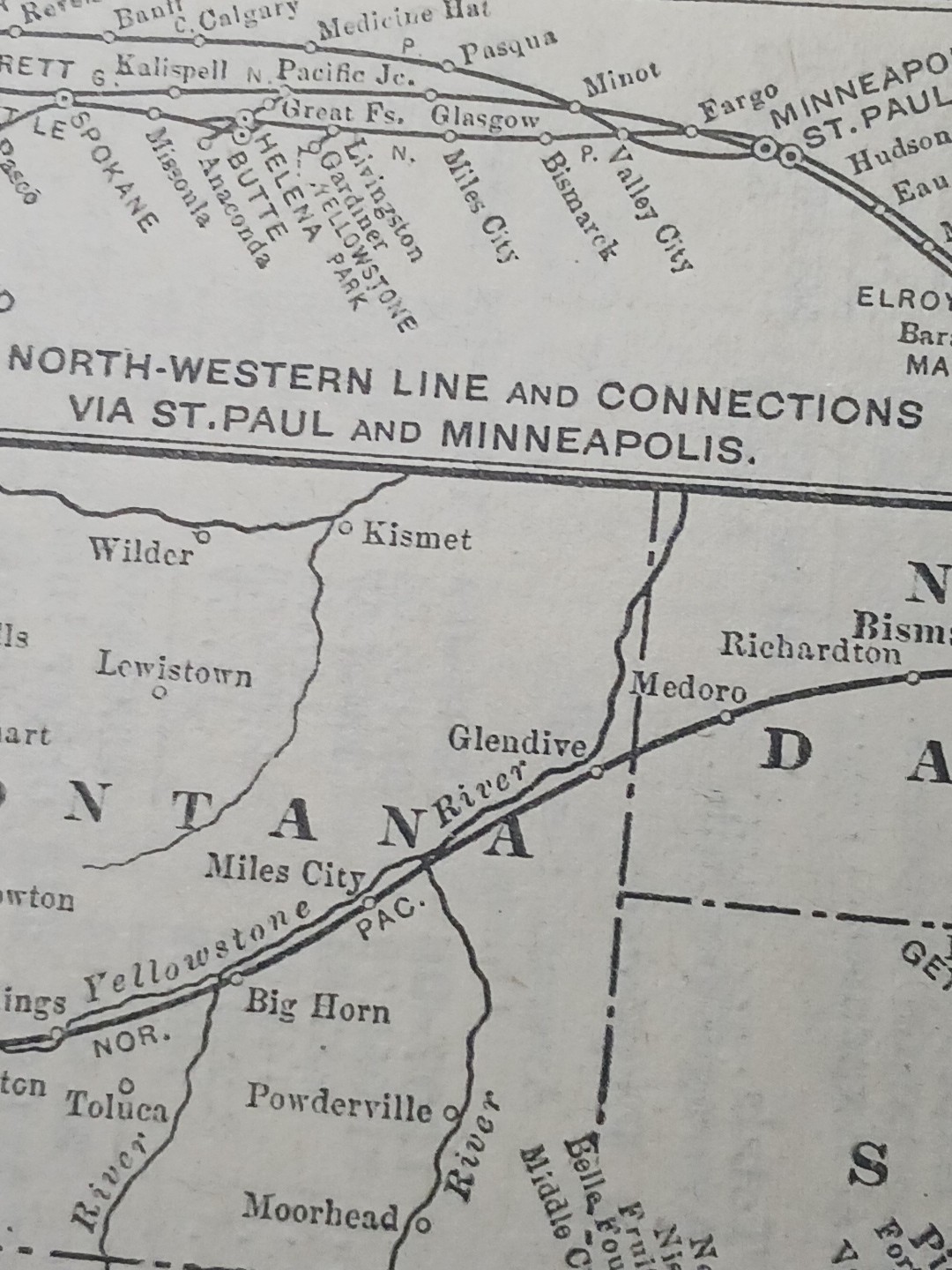 ~1910 Train Route Map + Report CHICAGO & NORTH WESTERN RAILWAY 8 Pages Railroad