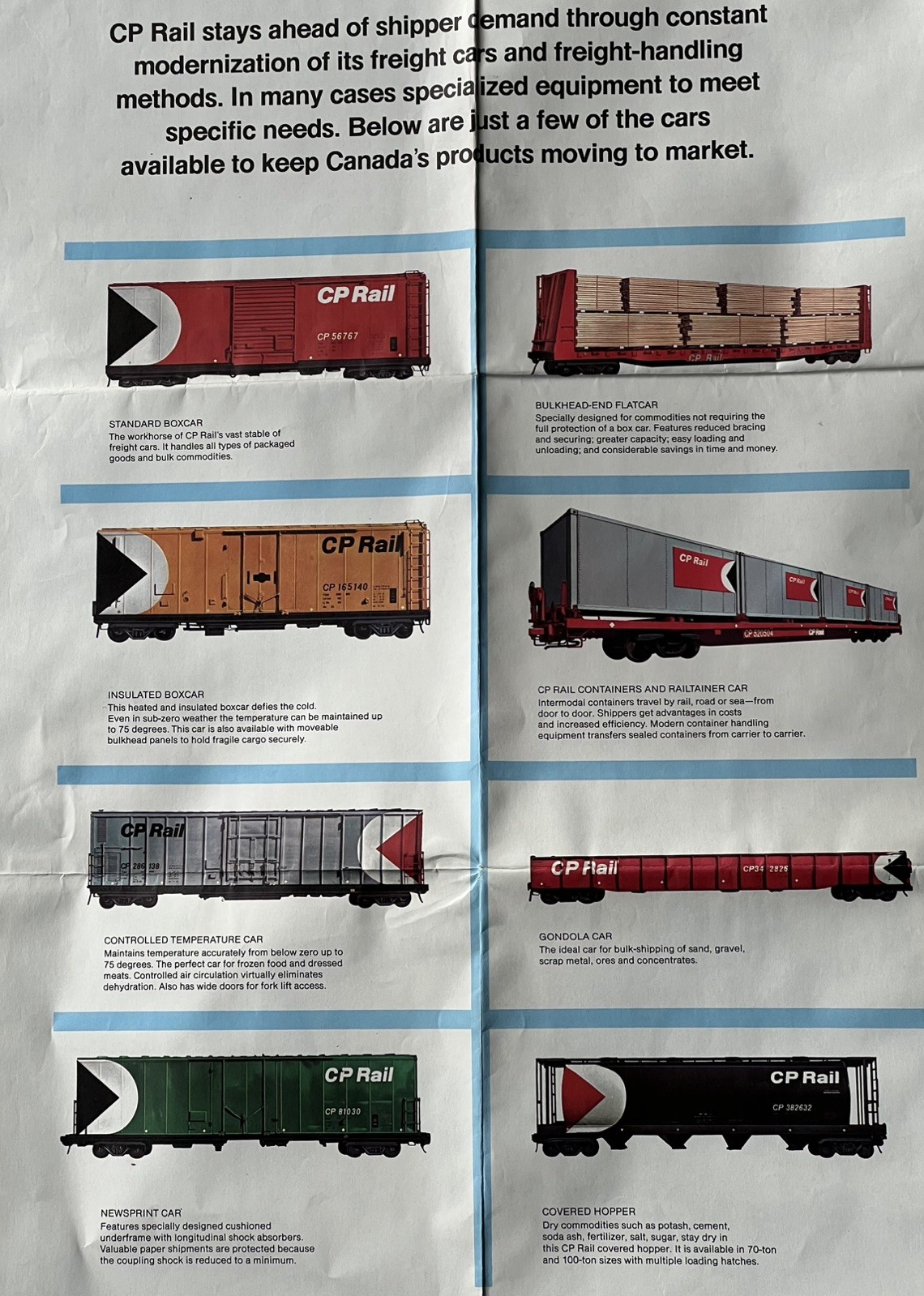 Canadian Pacific (CP) All Services Map 1969 – Foldout Map