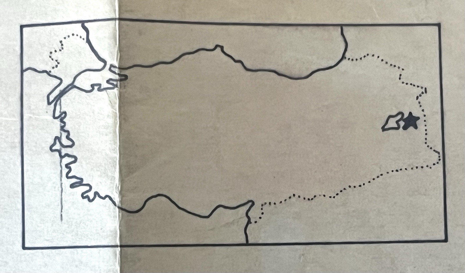 1969 Turkey Railway Map Van Kotur Demiryolu Govt Rail Line Plan Vintage