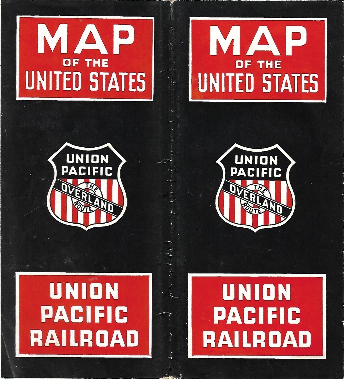 1938 UNION PACIFIC RAILROAD United States System Map Connections Photos History