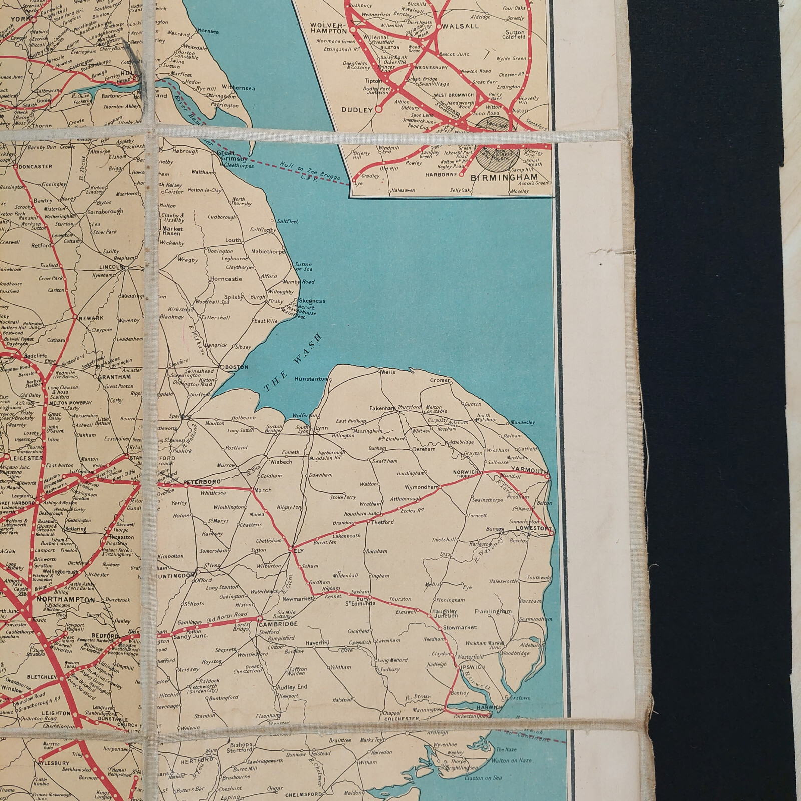 L&NWR LONDON & NORTH WESTERN RAILWAY Co MAP OF THE BRITISH ISLES c1910 ORIGINAL