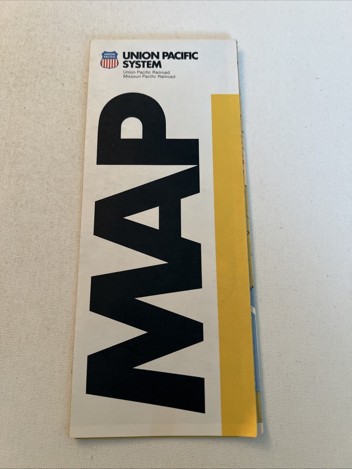 Union Pacific Railroad 1984 System Map  (Union Pacific RR / Missouri Pacific RR)