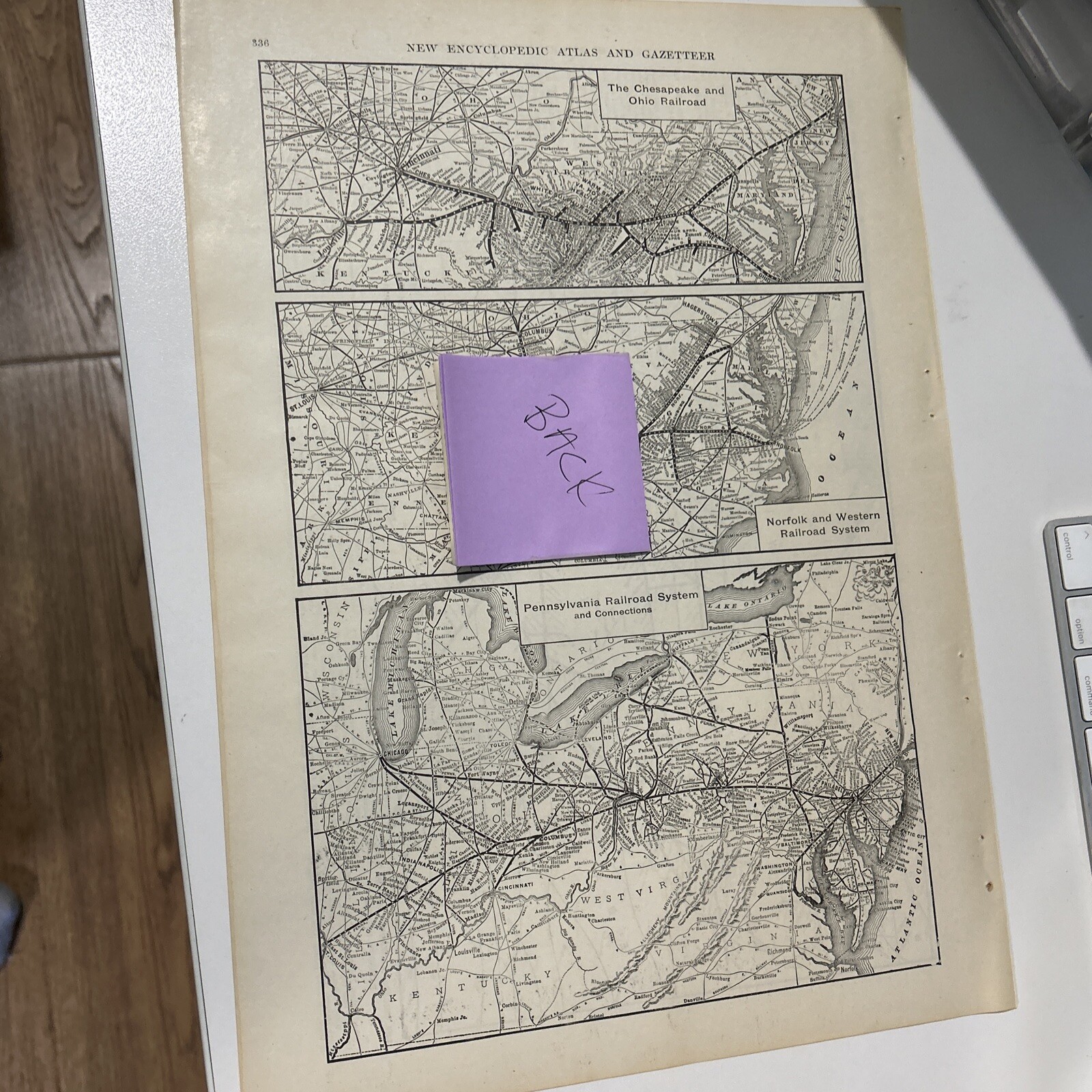 Antique 1908 Map Of The Chicago, Milwaukee & St. Paul Railroad System 11×15 Inch