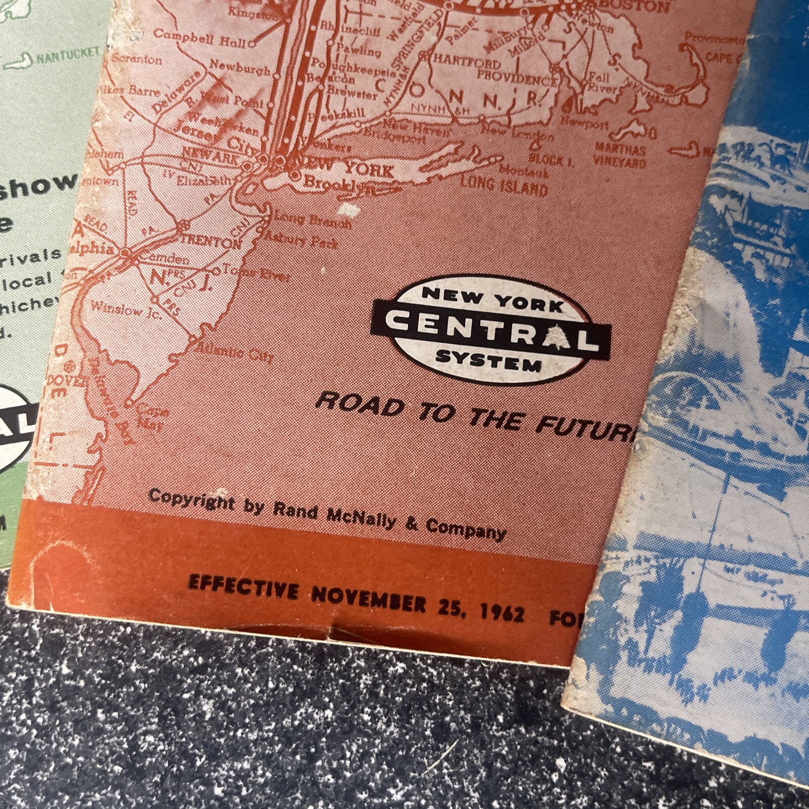 Vintage 1960s Rand McNally New York Central System Railway Railroad Train Maps 3