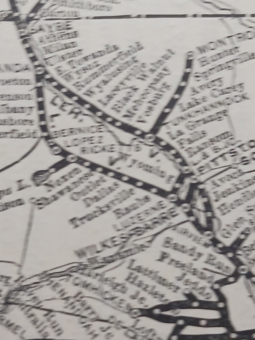 1902 Train Route Map + Report LEHIGH VALLEY RAILROAD Connell Seneca Coal Co.