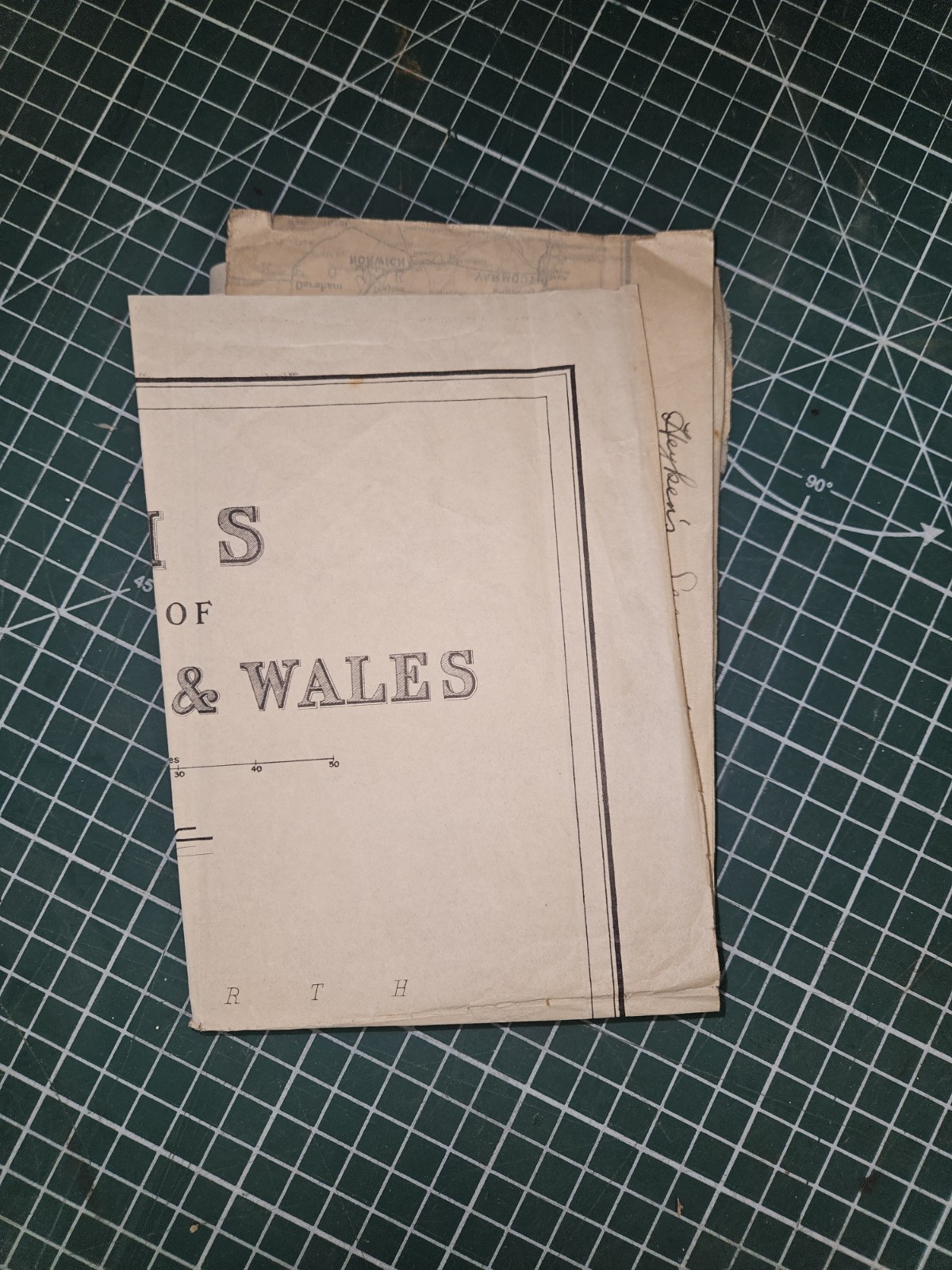 c1949 LMS England & Wales Railway Map