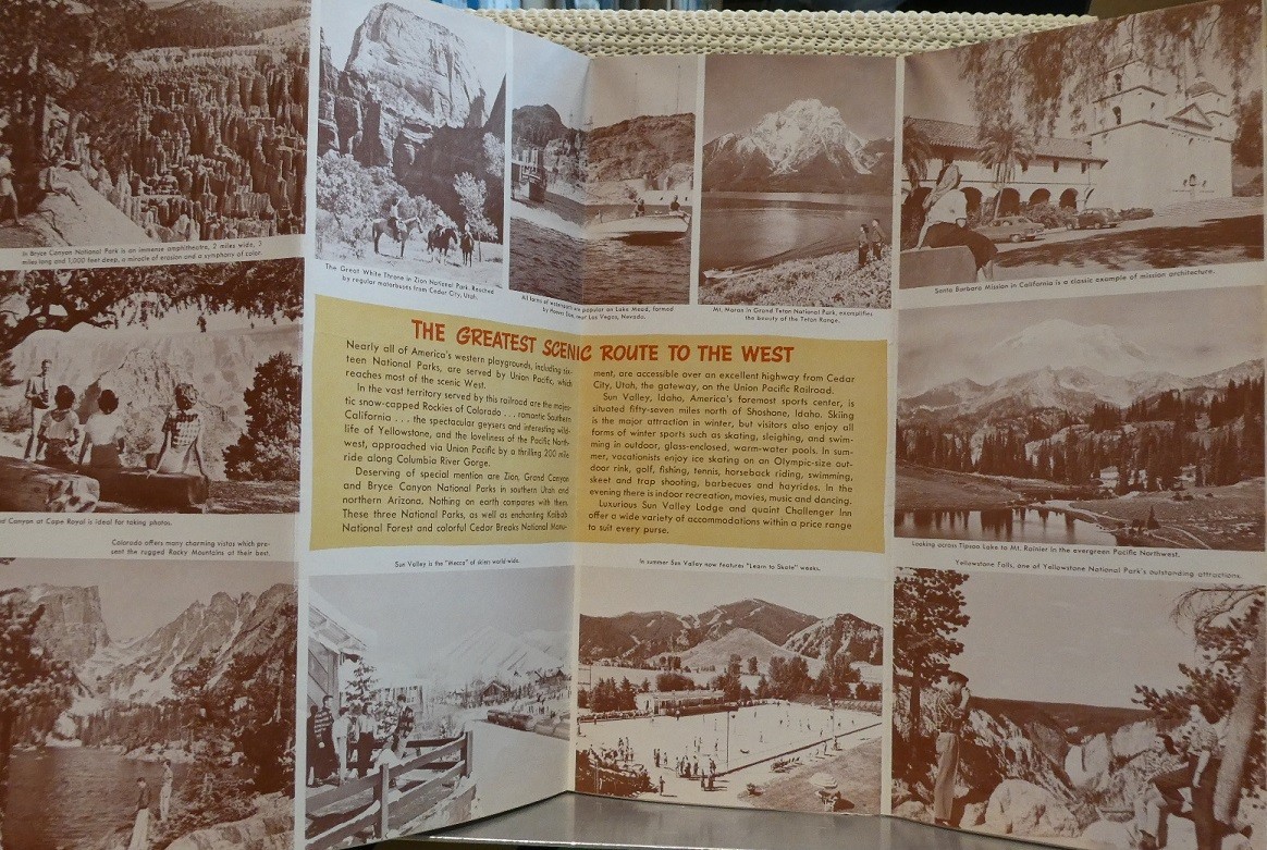 Railroad Map Union Pacific 1959
