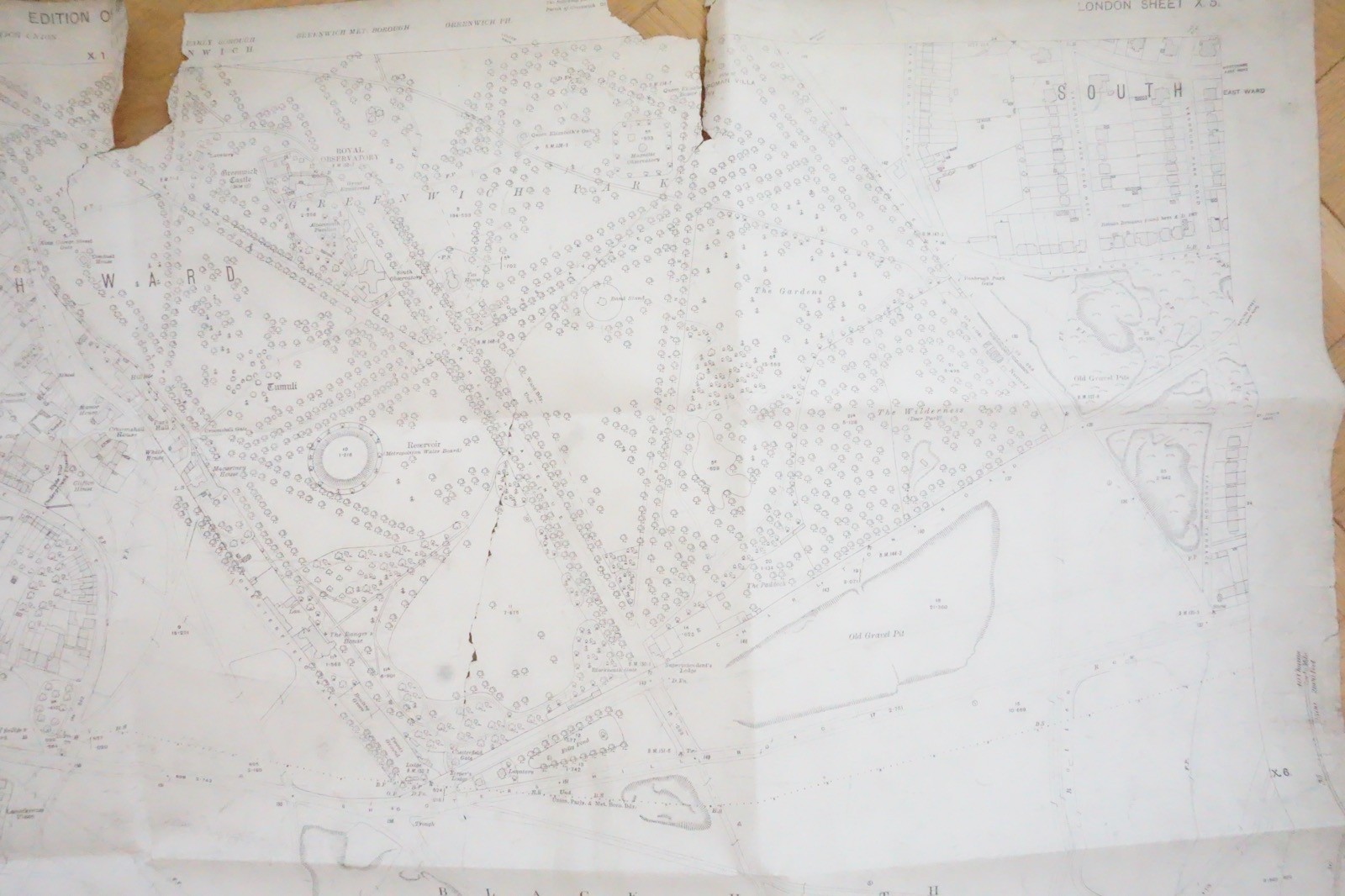 1936 Blackheath S0uth Hampstead London LMS LNER Railway OS Railway Map *