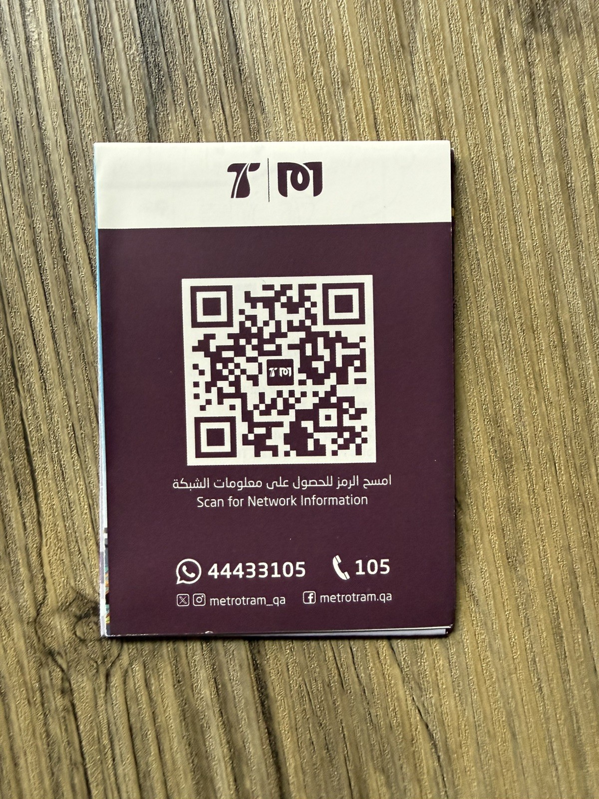 BRAND NEW Excellent Condition Doha Qatar Metro Pocket Sized Map 2024