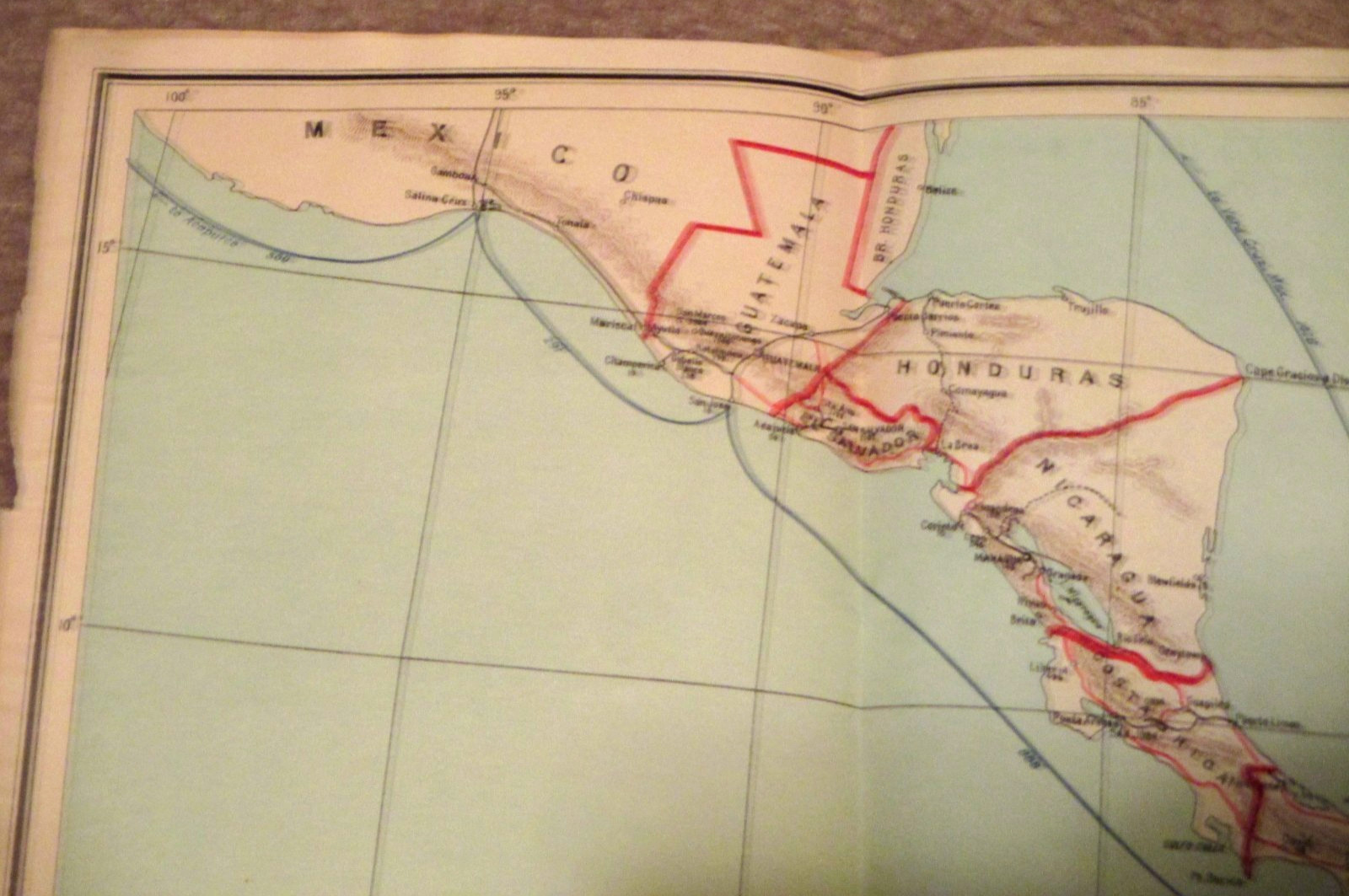 1910- PAN AMERICAN-SOUTH AMERICA- RAILWAY- ROUTE MAP-RAILROAD RIVER-OCEAN-33″