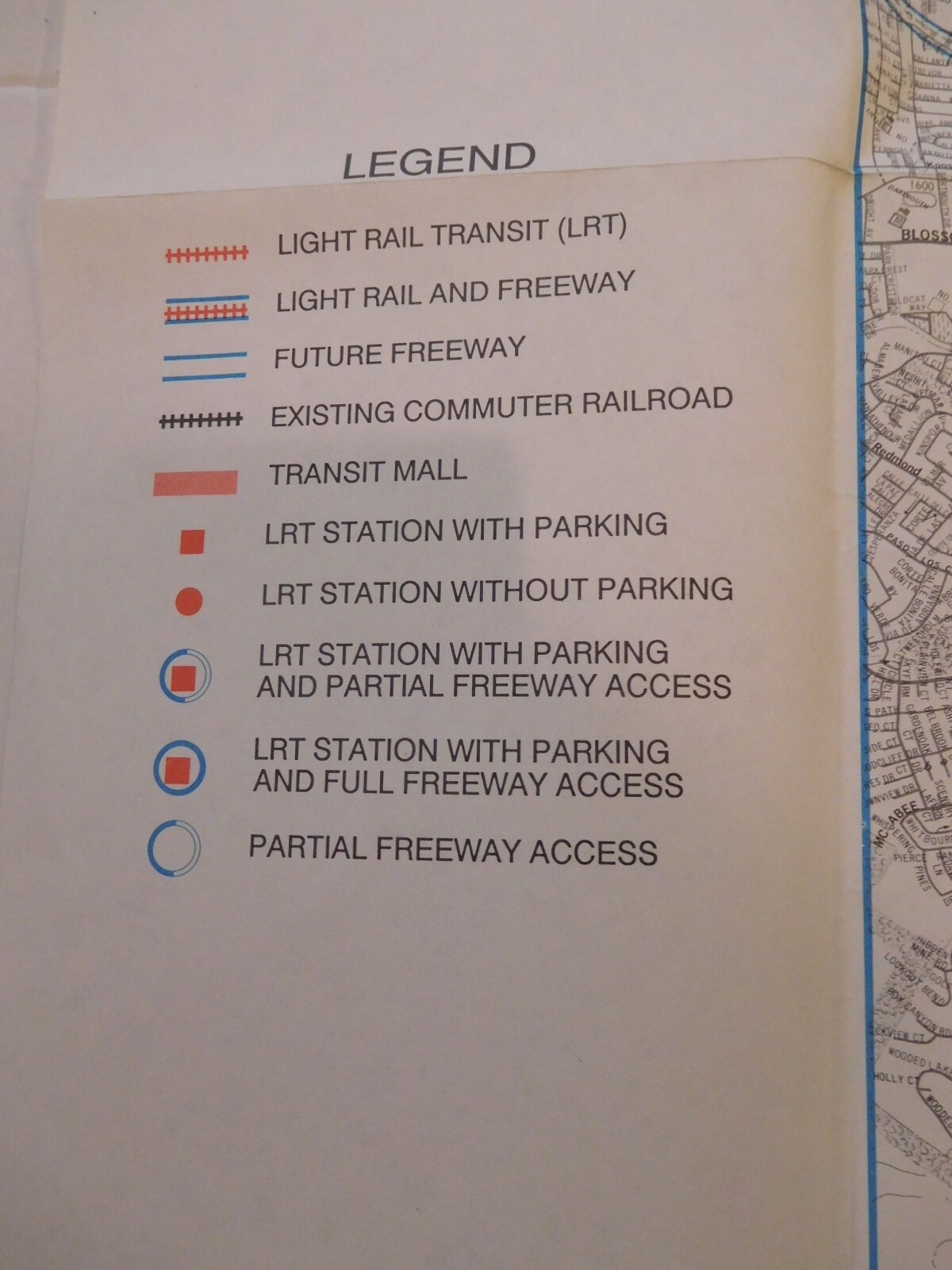 Map Guadalupe Corridor Project 1990 California