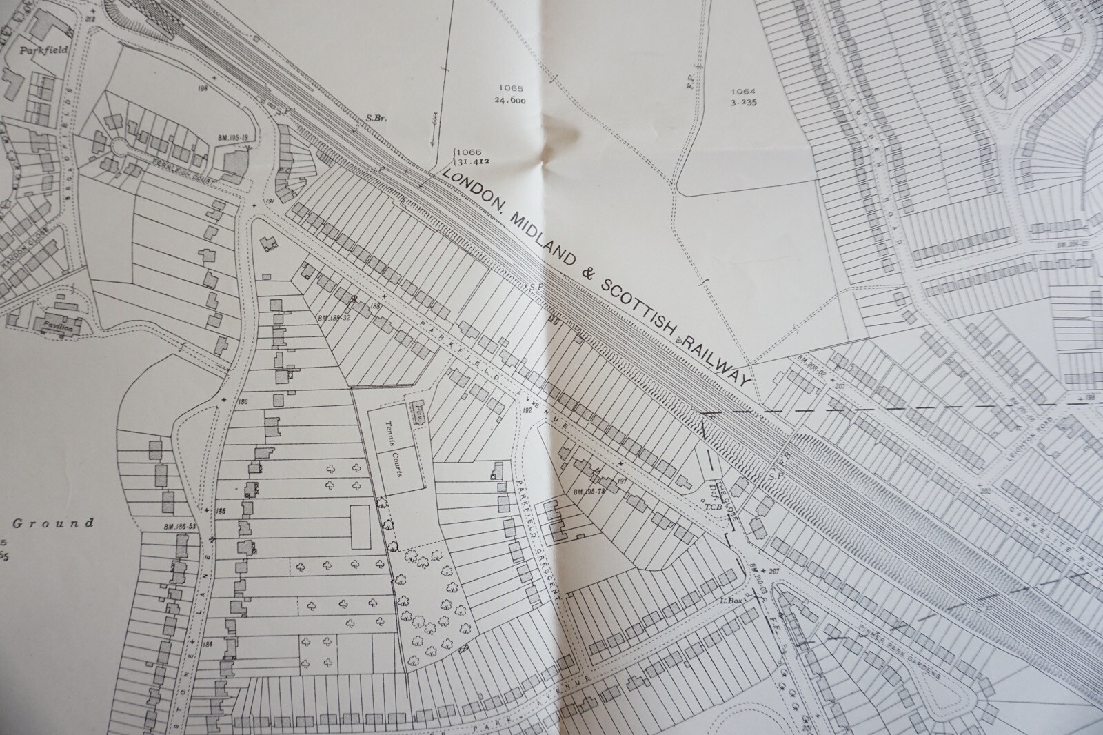 1936 Harrow Middlesex London LMS OS Railway Map