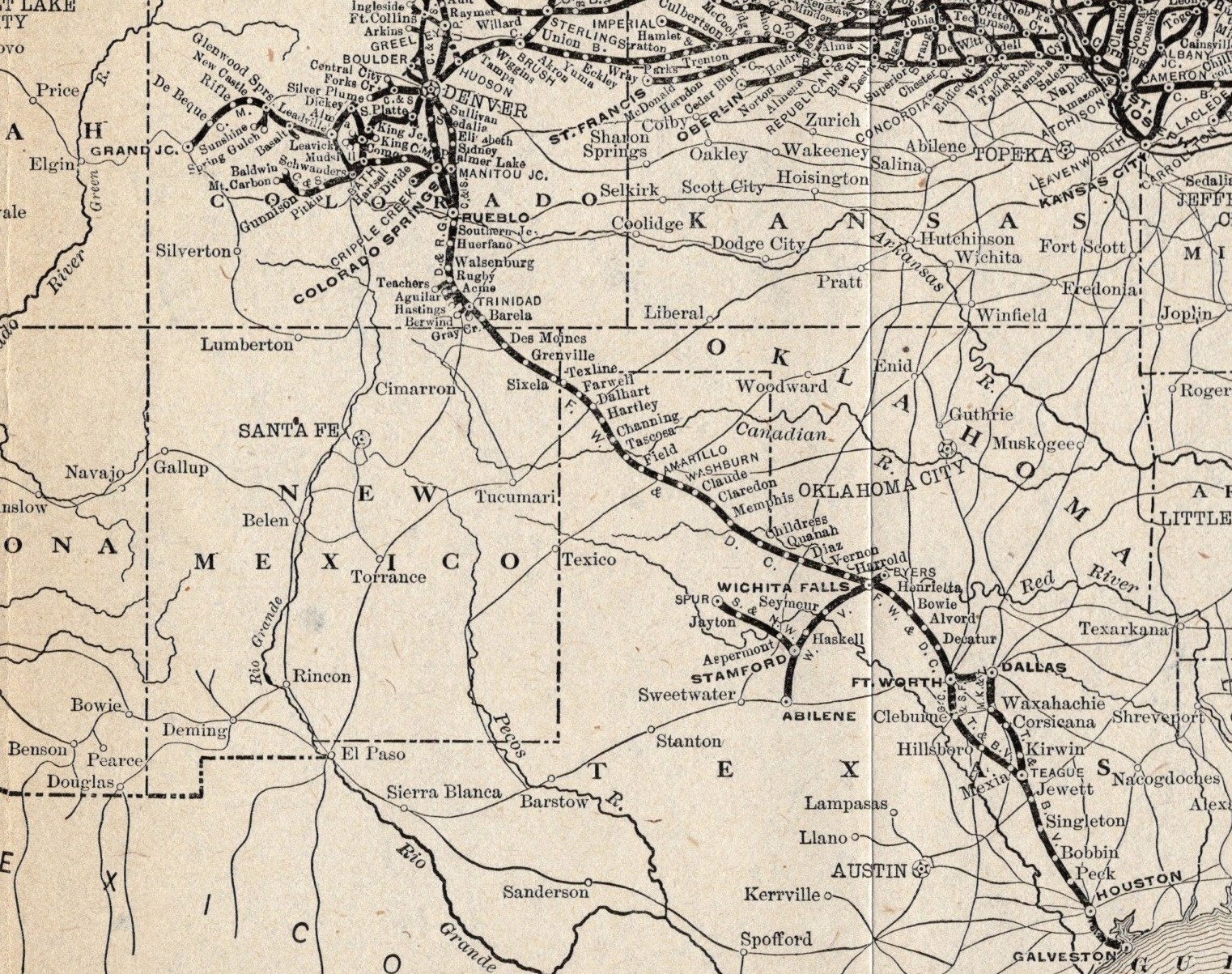 1912 Antique Northern Pacific Railway Map Vintage Railroad Map 3125