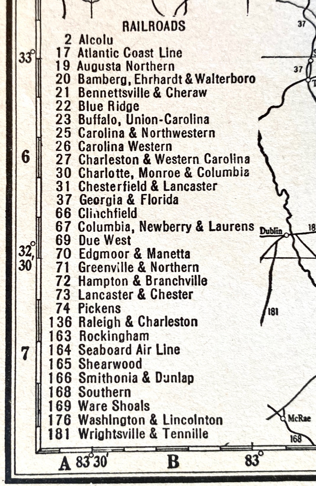 SOUTH CAROLINA & PENNSYLVANIA 1935 County & Railroad Maps. Hammond & Co. 9×12″