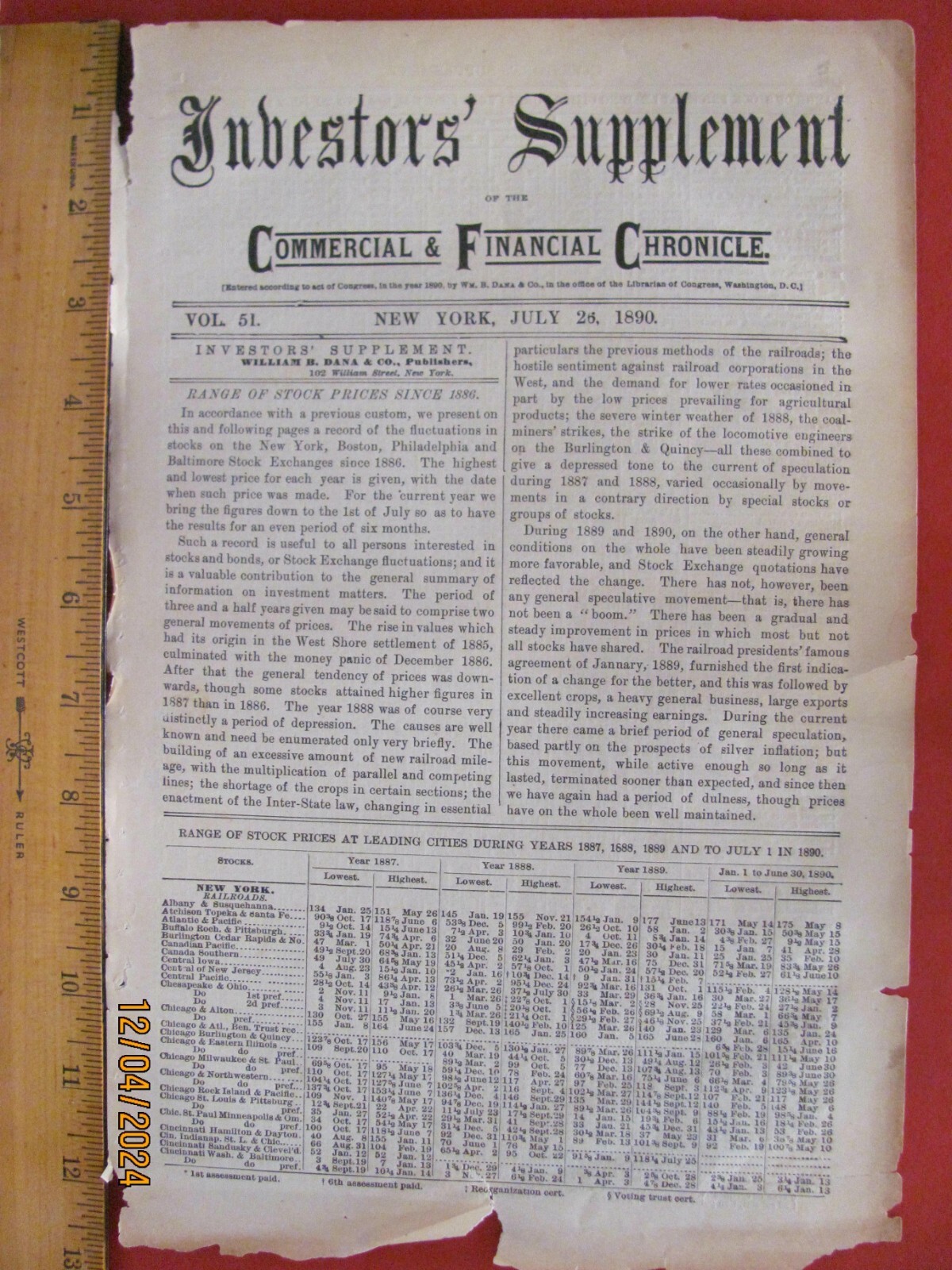 1890 CHICAGO ST PAUL & KANSAS CITY RAILROAD ORIGINAL SYSTEM ROUTE MAP in MN IA M