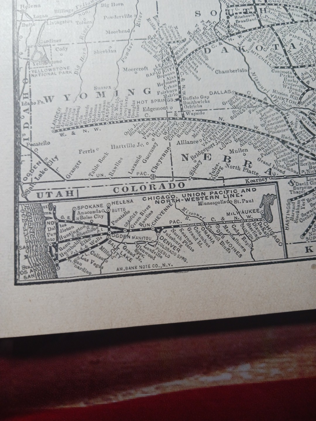 ~1910 Train Route Map + Report CHICAGO & NORTH WESTERN RAILWAY 8 Pages Railroad