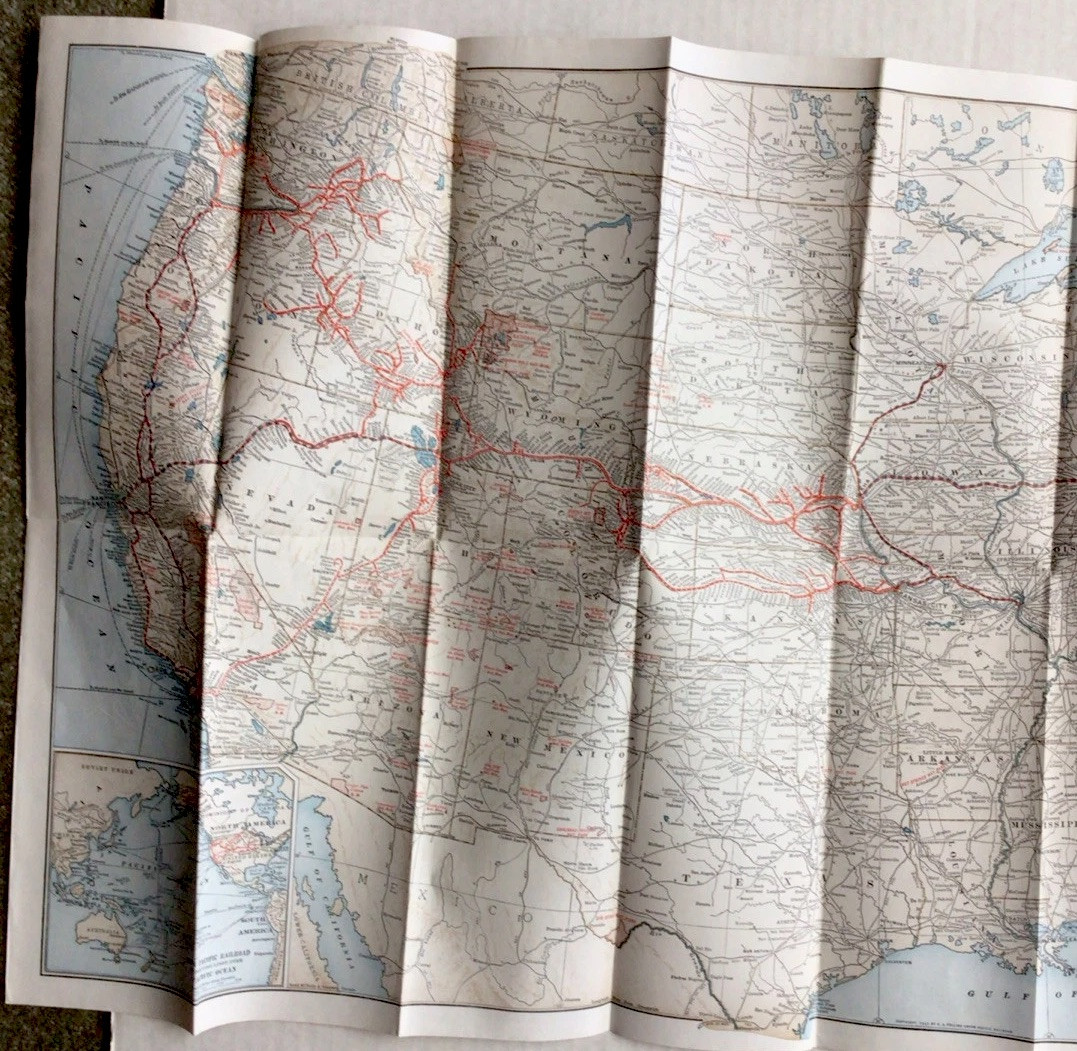1947 Union Pacific Railroad Map Of The United States #6