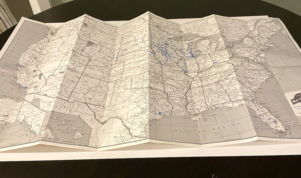 1985 Chicago and North Western Train Transportation Co. Railway System Map Good
