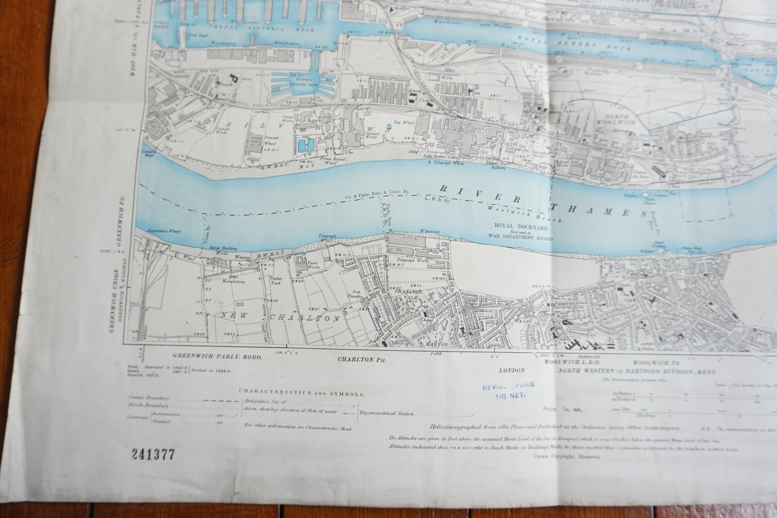 1899 Royal Albert Dock East Ham London Thames Southern Railway OS Railway Map
