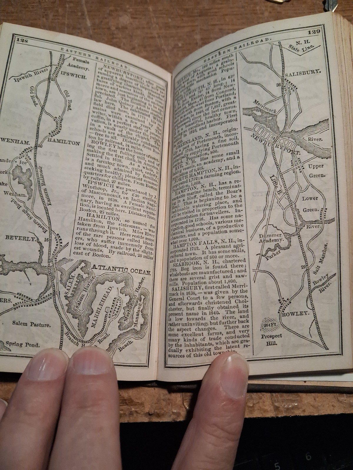 1847 Boston Almanac Many Railroad maps