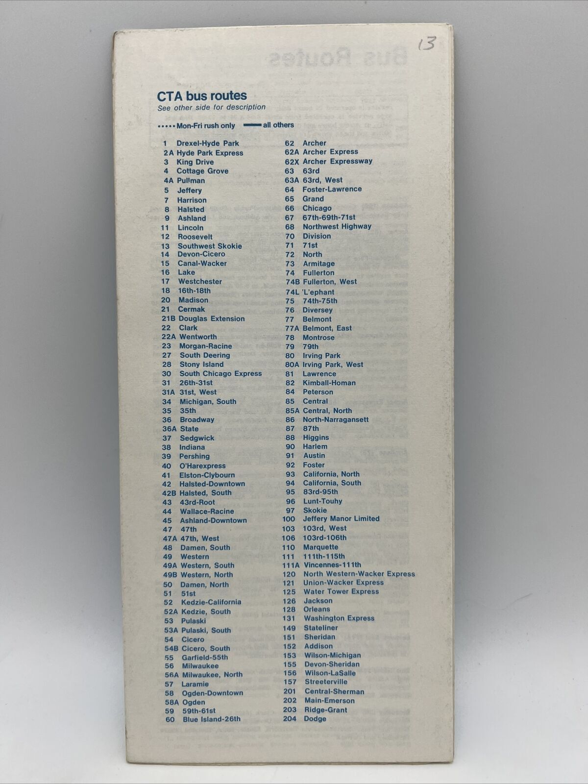 1975 MAY CHICAGO TRANSIT AUTHORITY CTA ROUTE MAP Train L Subway Bus SPIRIT OF 76