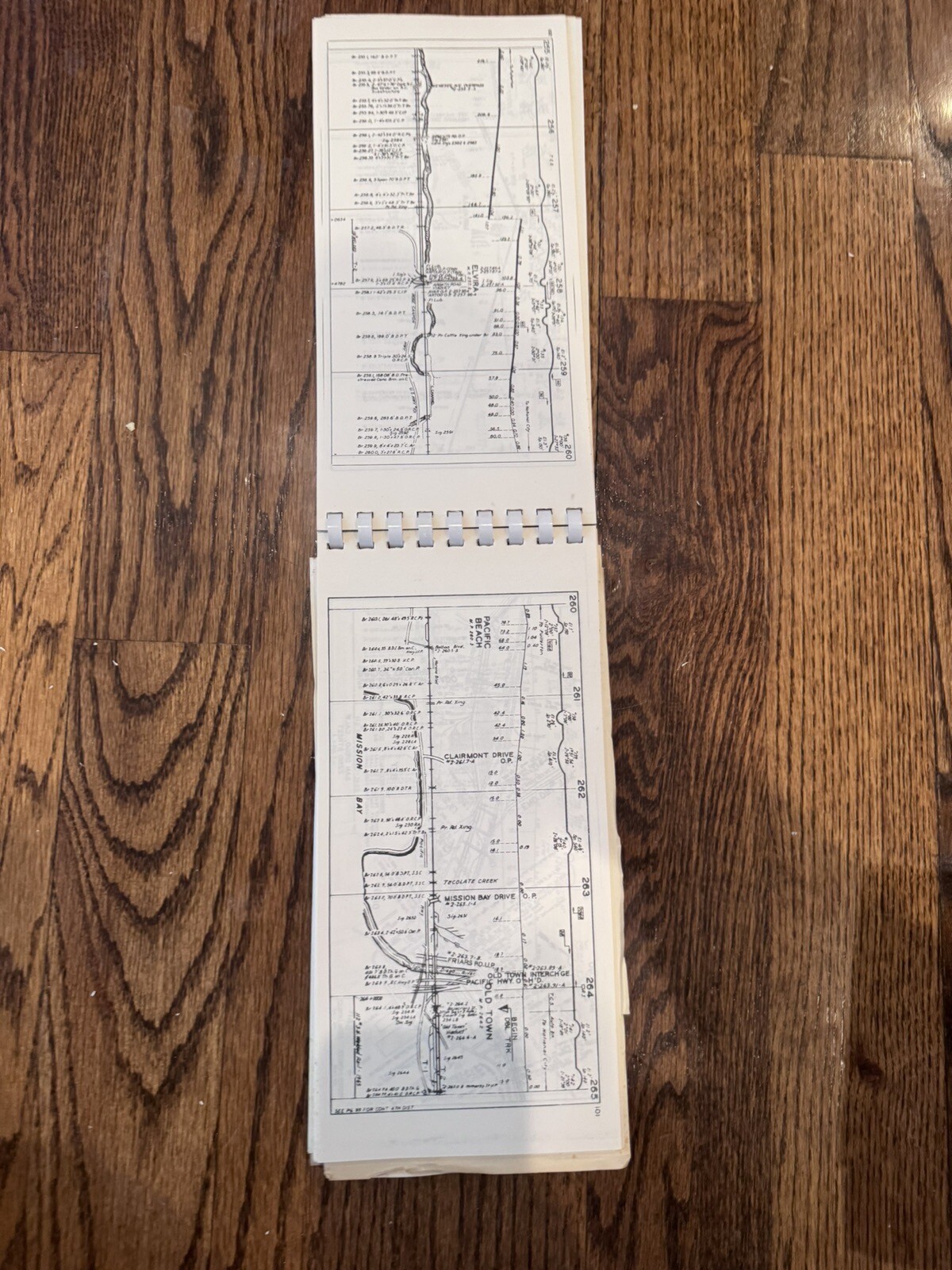 ATSF Santa Fe Track Chart Book 9 1972 Topock Los Angeles Fullerton San Diego