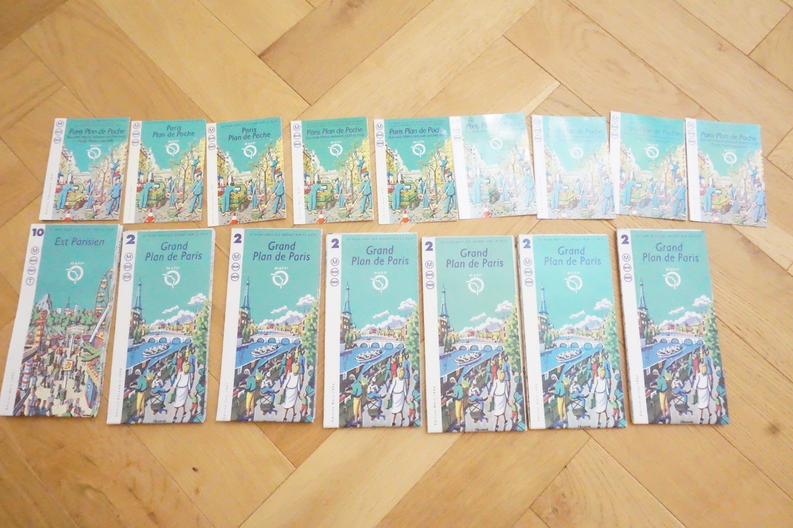 Paris France Francais RAPT SNCF Railway Bus Tram Map Collection Ref D