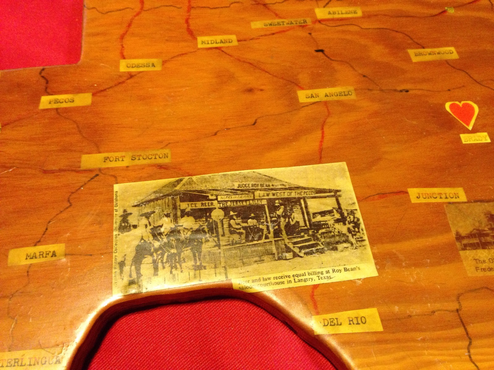 Piece Of Traveling Sante Fe Railroad Historical Memorabilia -The State Of Texas
