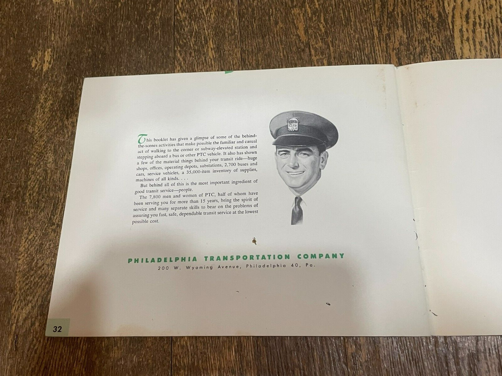 Keeping Pace With A New Philadelphia Transit Co 32 Page Booklet Brochure 1950’s