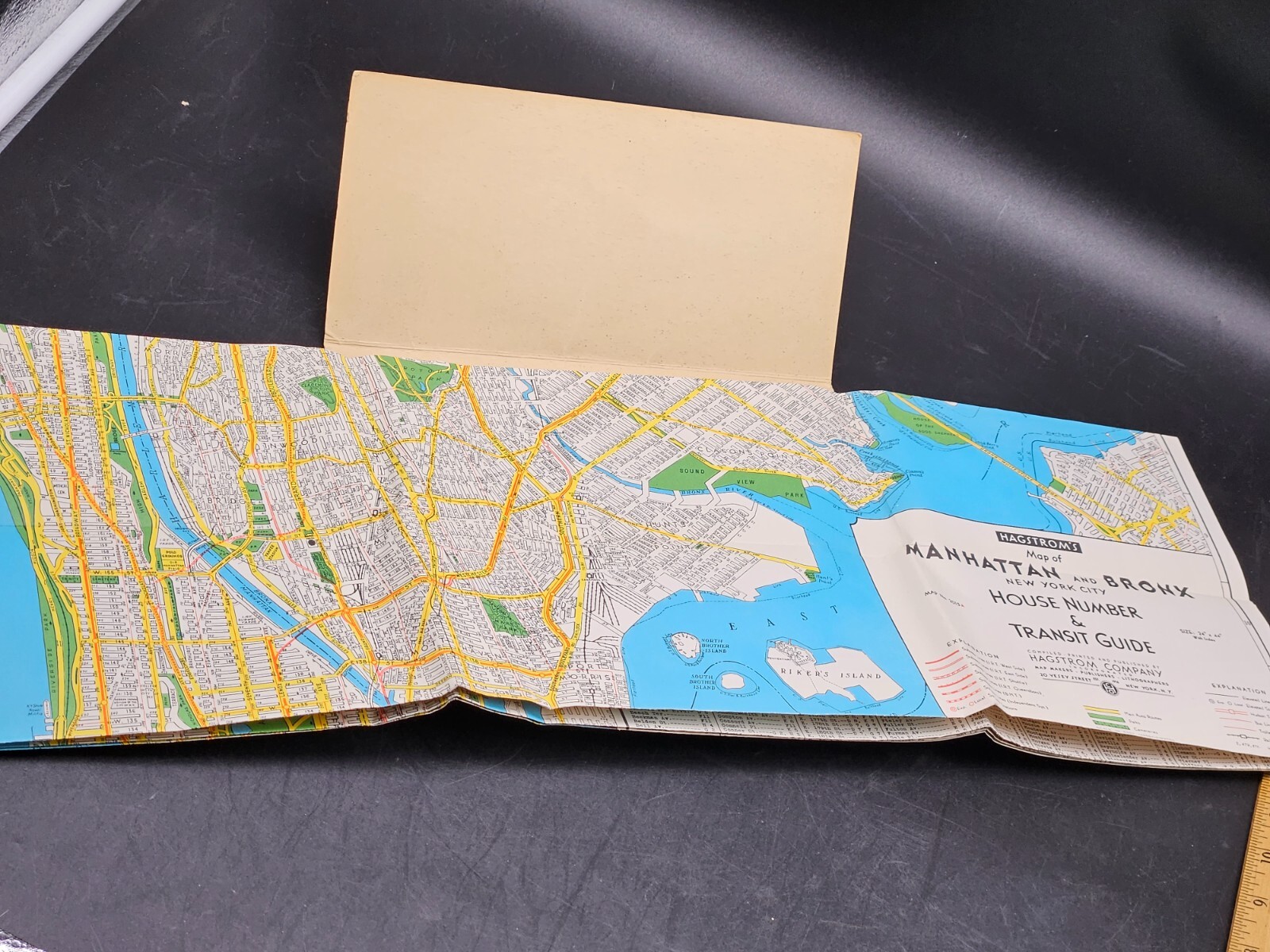 VINTAGE ORIGINAL 1946 HAGSTROM’S STREET ROAD MAPS ~ BRONX & MANHATTAN NY