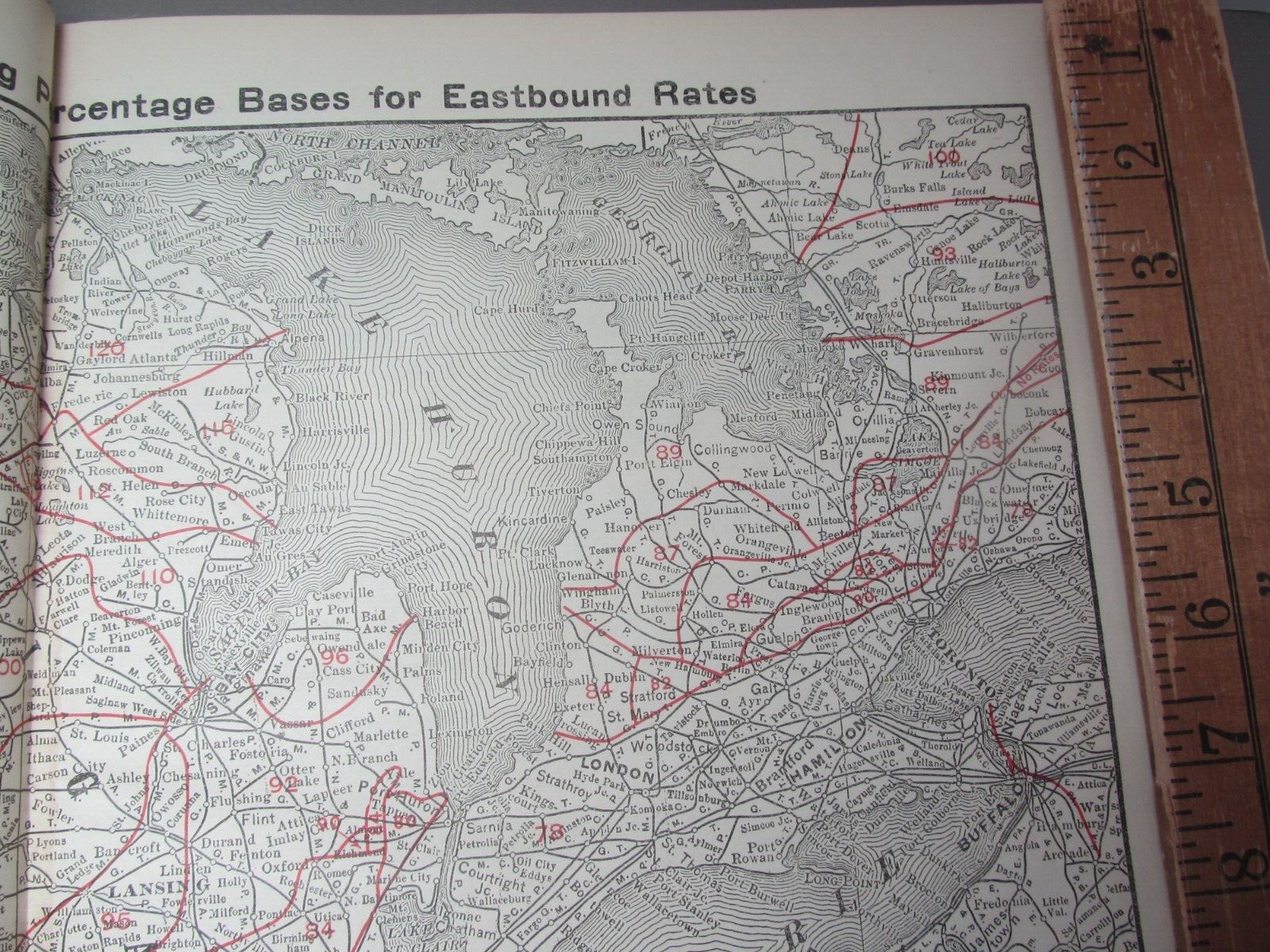 1916 ATLAS OF RAILWAY TRAFFIC MAPS Charles Wymond Lasalle Ext Univ – Railroad