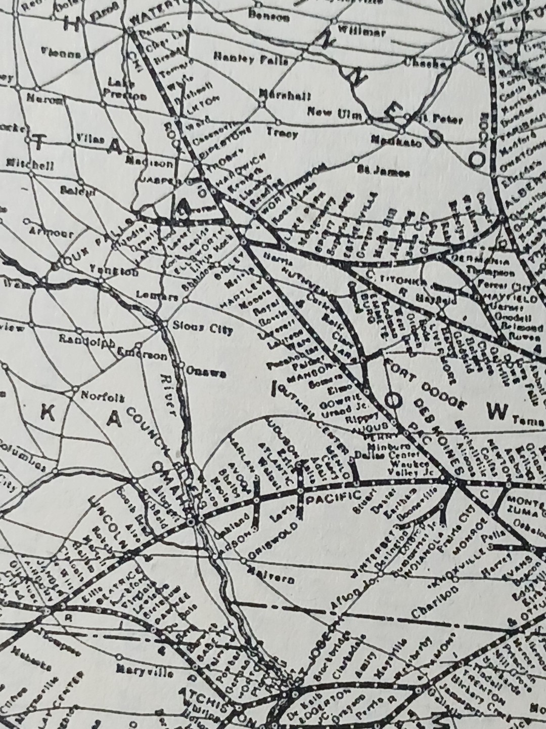 ~1904 ST LOUIS & SAN FRANCISCO RAILROAD vintage Railway Map + Report All Routes