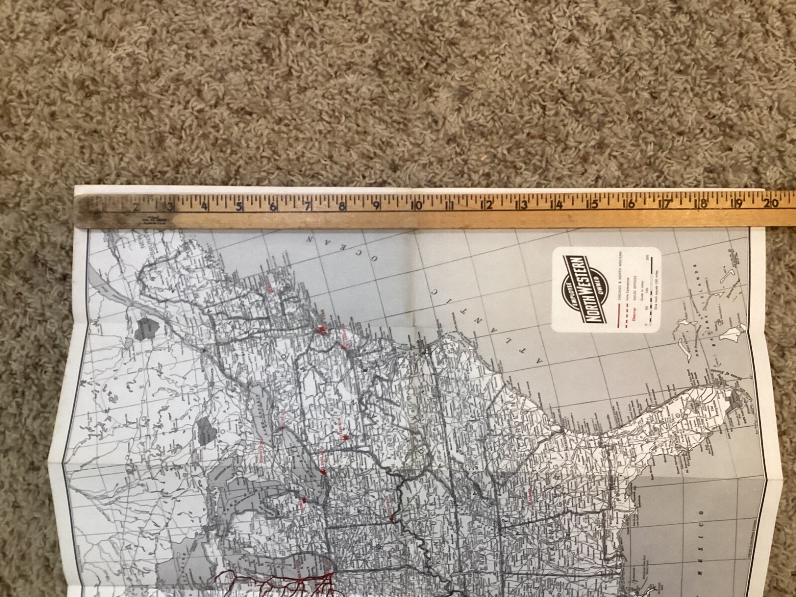 1979 CHICAGO AND NORTH WESTERN TRANSPORTATION COMPANY SYSTEM MAP