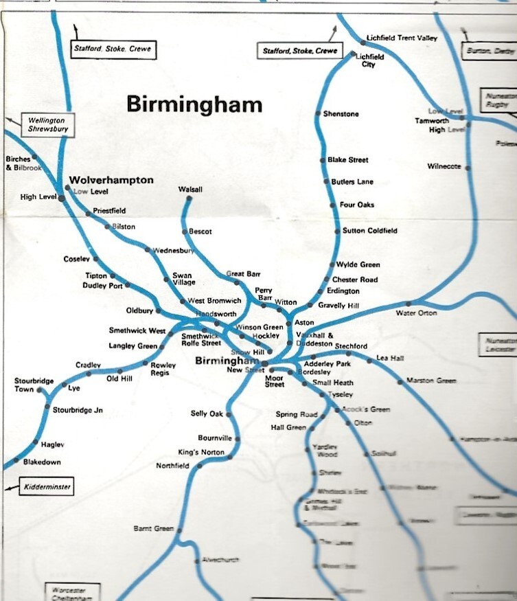BR 1970 + 1971 maps Major station ed Glasgow Birmingham Snow Hill Keswick Louth