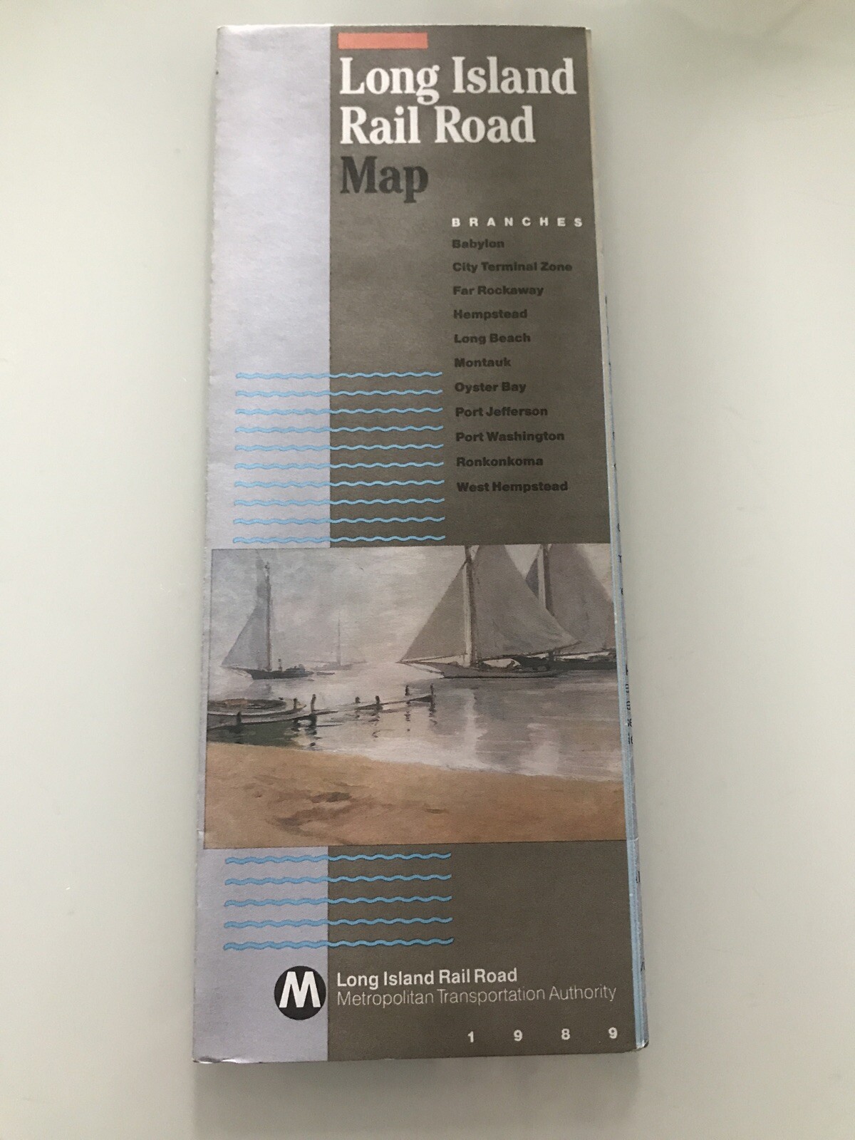 Long Island Railroad Map 1989 New Never Opened