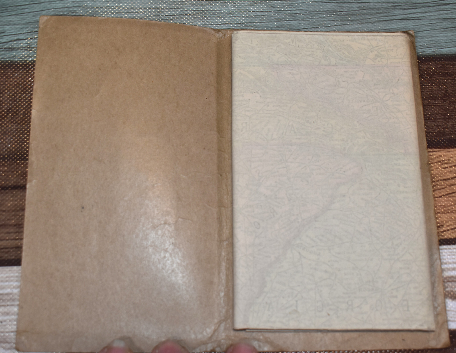 Vintage Early Rand McNally Fold Out Railroad Map of the Eastern States