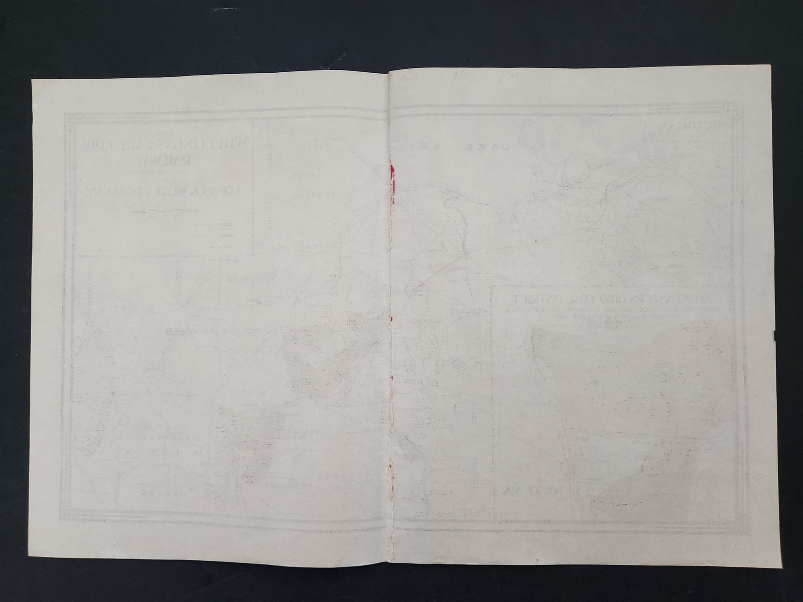 1910s-20s antique RAILROAD MAP lot ATLANTIC COAST LINE SEABOARD BUFFALO WHEELING