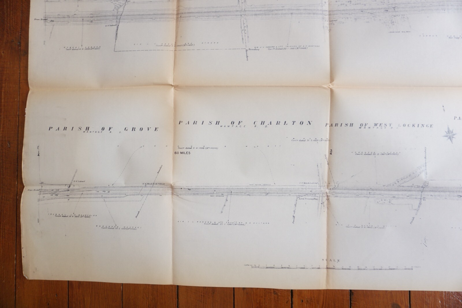 1933 GWR Lockinge Berkshire Railway Map Ref 2