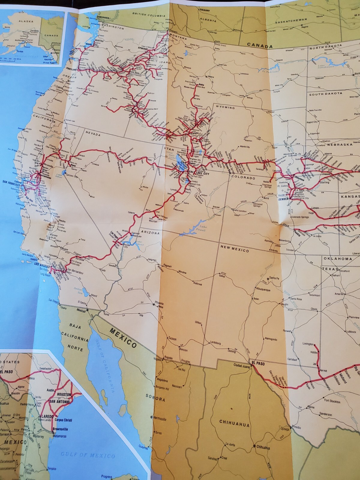 UNION PACIFIC SYSTEM MAP – 3/1984