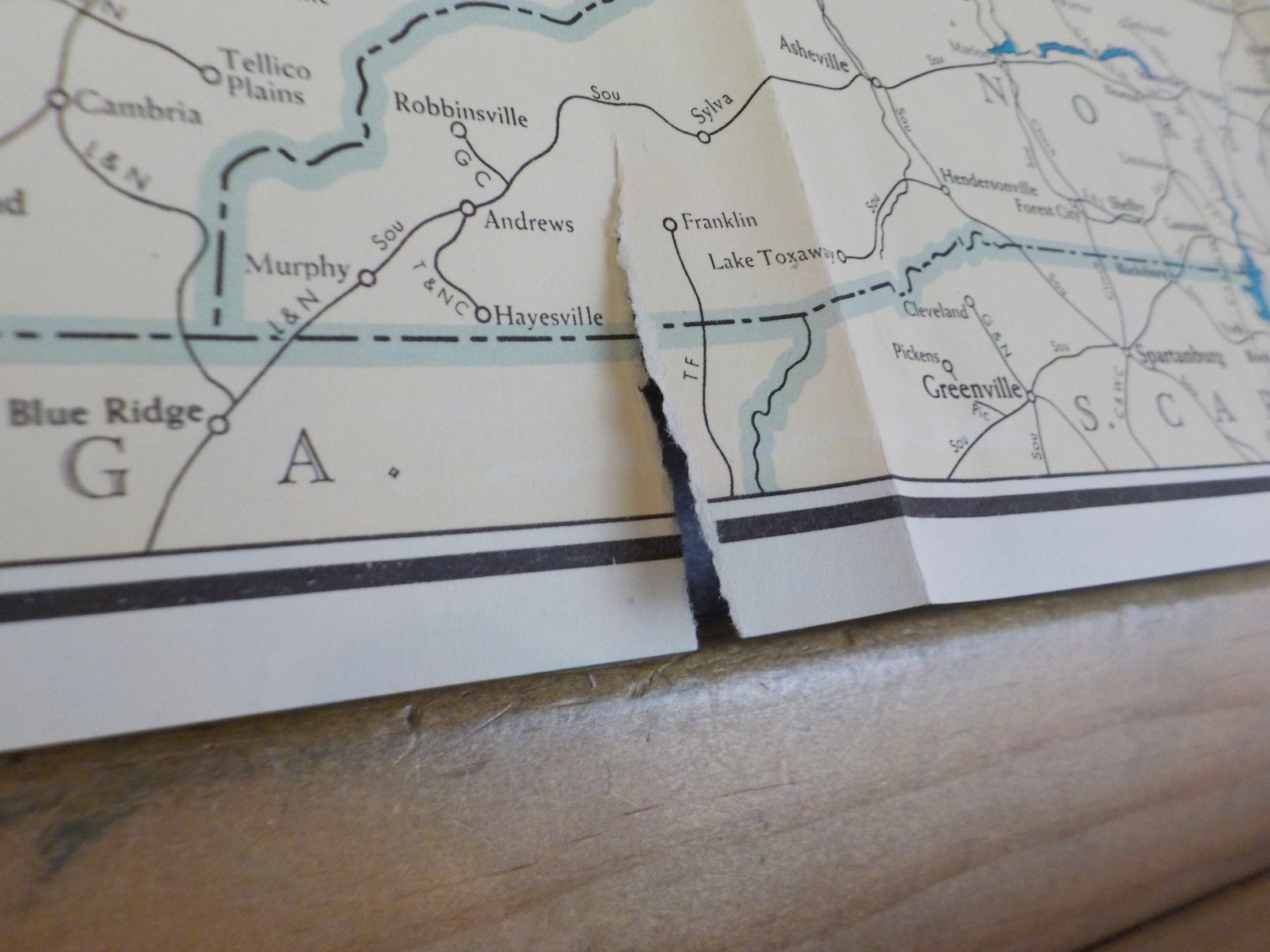 Map Baltimore & Ohio Railroad System 1951 August