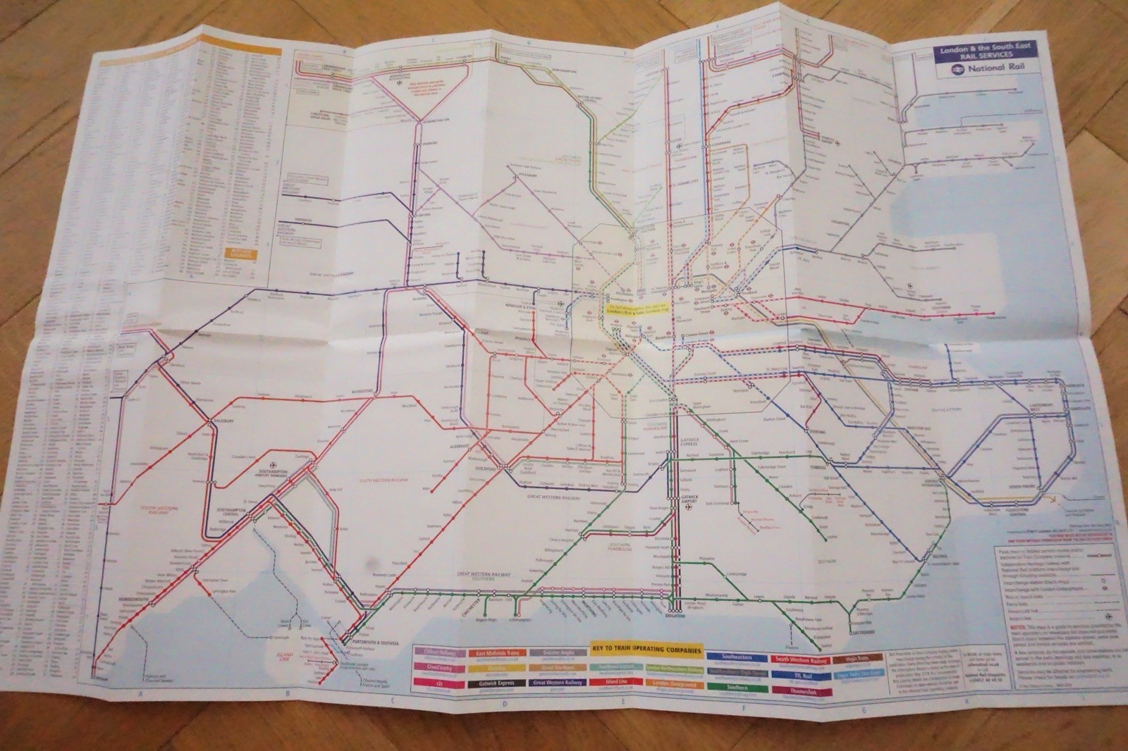 2016 2017 2018 London Connections Railway & Underground Tube Map x3