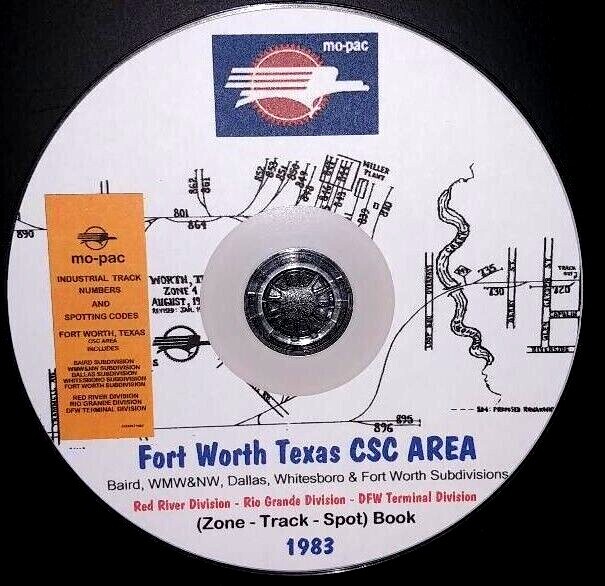 Missouri Pacific 1983 Fort Worth Division ZTS – PDF Pages on DVD