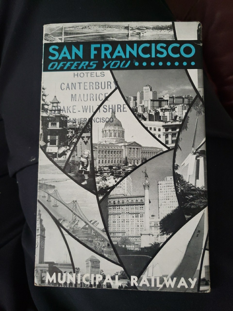 San Francisco Municipal Railway Schedule & Map Cars and Owls Service late 1930s